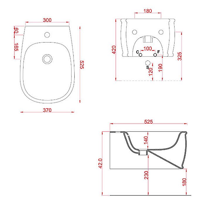Биде подвесное Artceram Atelier ATB001 Matera купить в интернет-магазине Sanbest