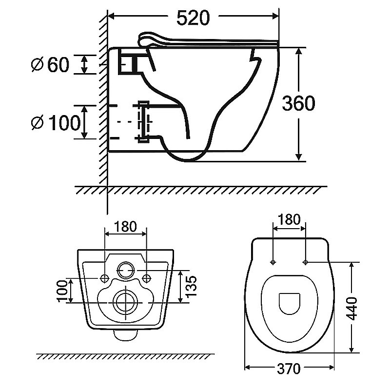 Инсталляция для унитаза Azario AZ-8010-1000 купить в интернет-магазине сантехники Sanbest