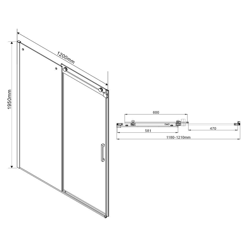 Душевой уголок Vincea Como VSR-1C9012CL 120x90 купить в интернет-магазине Sanbest