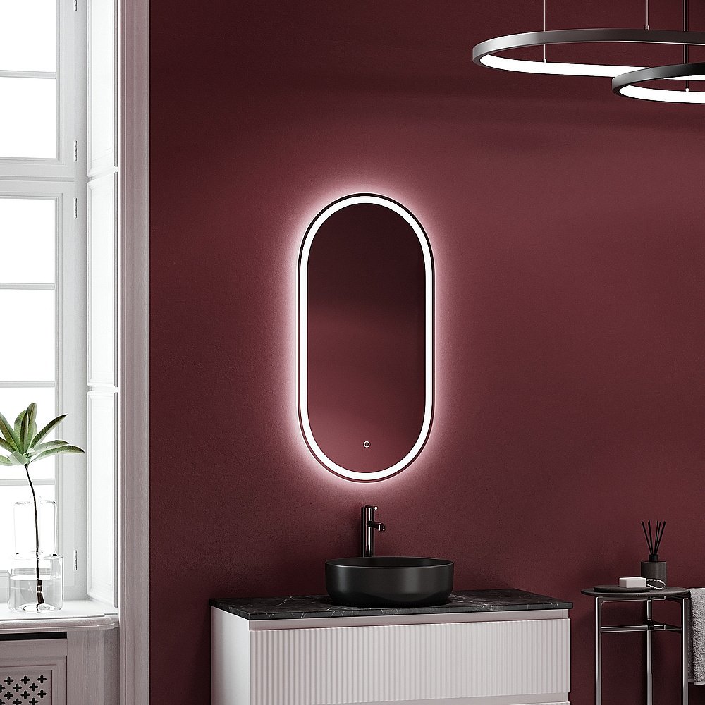 Зеркало Sancos Oval OV45F зеркальное в ванную от интернет-магазине сантехники Sanbest