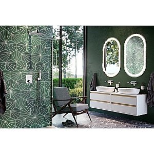 Тумба с раковиной Excellent TUTO MLEX.0104.600.WHBL 60 белый/дуб для ванной в интернет-магазине Sanbest