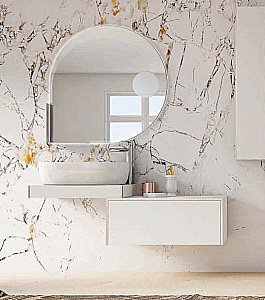 Зеркало с LED подстветкой Cezares 45012 90x90 в ванную от интернет-магазине сантехники Sanbest