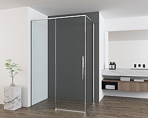 Душевой уголок Vincea Ultima 100х90 VSR-7UL9010CL стекло прозрачное/профиль хром купить в интернет-магазине Sanbest