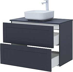 Тумба с раковиной Aquanet Терра 90 маренго для ванной в интернет-магазине Sanbest