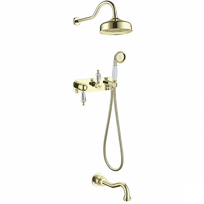 Душевая система Boheme Imperiale Ripresa 328 золото/Swarovski купить в интернет-магазине сантехники Sanbest