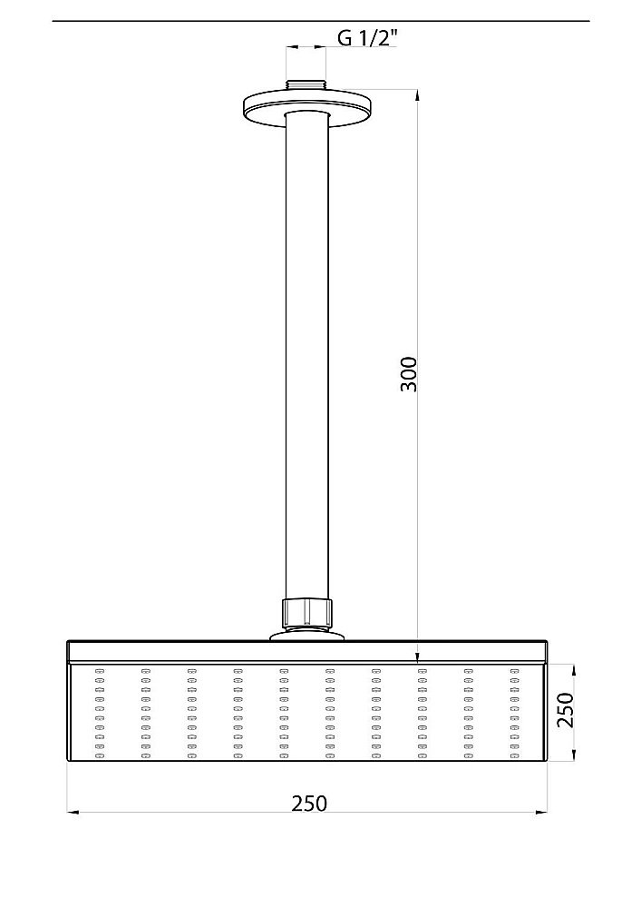 Верхний душ GPD ADS15 купить в интернет-магазине сантехники Sanbest