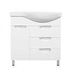 Тумба под раковину Style Line Жасмин 82 белая левая купить в интернет-магазине сантехники Sanbest