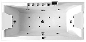 Ванна акриловая Gemy Face to You G9076 K 177x81 белая с гидромассажем купить в интернет-магазине Sanbest