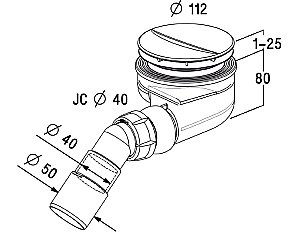 Сифон Radaway TB90P Белый купить в интернет-магазине сантехники Sanbest