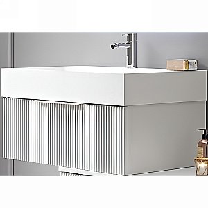 Тумба с раковиной Cezares Premium Plisse 71 Bianco opaco для ванной в интернет-магазине Sanbest