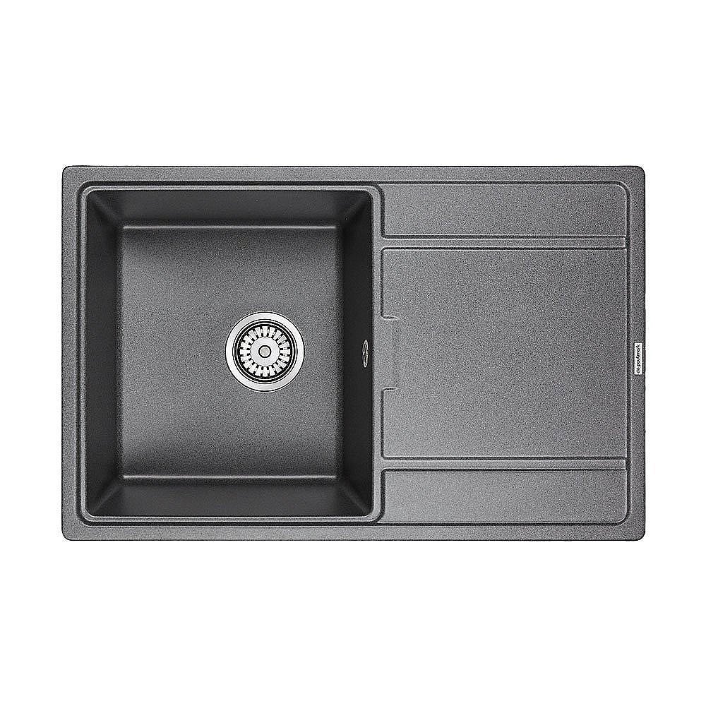 Мойка кухонная Paulmark Flugen PM217850-DG Серая купить в интернет-магазине сантехники Sanbest
