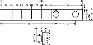 Термостат для душа Hansgrohe RainSelect 15382990 купить в интернет-магазине сантехники Sanbest