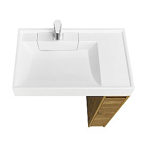 Тумба с раковиной Акватон Лондри 20 дуб рустикальный для ванной в интернет-магазине Sanbest