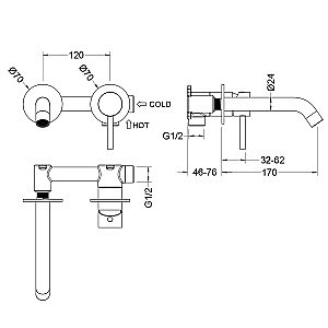 Смеситель для раковины Timo Saona 2372/00SM хром купить в интернет-магазине сантехники Sanbest