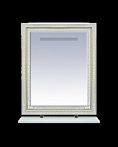 Зеркало Misty Fresko 75x94 краколет белый патина в ванную от интернет-магазине сантехники Sanbest