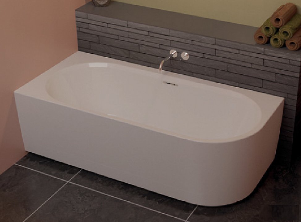 Акриловая ванна Riho Desire Velvet White 184x84 белая матовая купить в интернет-магазине Sanbest