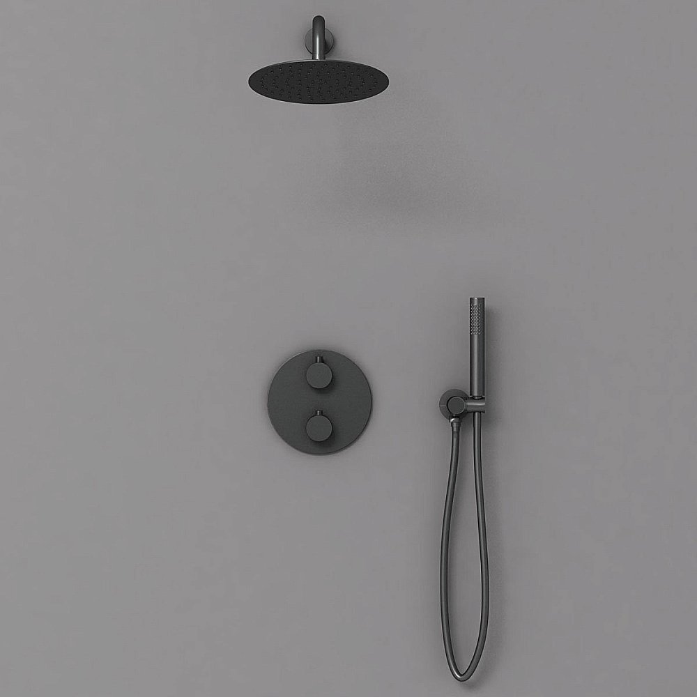 Душевая система Vincea VSFW-101TMB черная матовая купить в интернет-магазине сантехники Sanbest