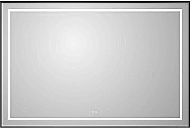Зеркало BelBagno Kraft SPC-KRAFT-1000-800-LED-TCH-WARM-NERO черный в ванную от интернет-магазине сантехники Sanbest