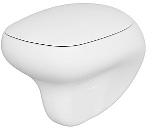 Унитаз подвесной Ambassador Diamond 123T20101R безободковый, белый матовый купить в интернет-магазине Sanbest