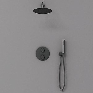 Душевая система Vincea VSFW-101TMB черная матовая купить в интернет-магазине сантехники Sanbest