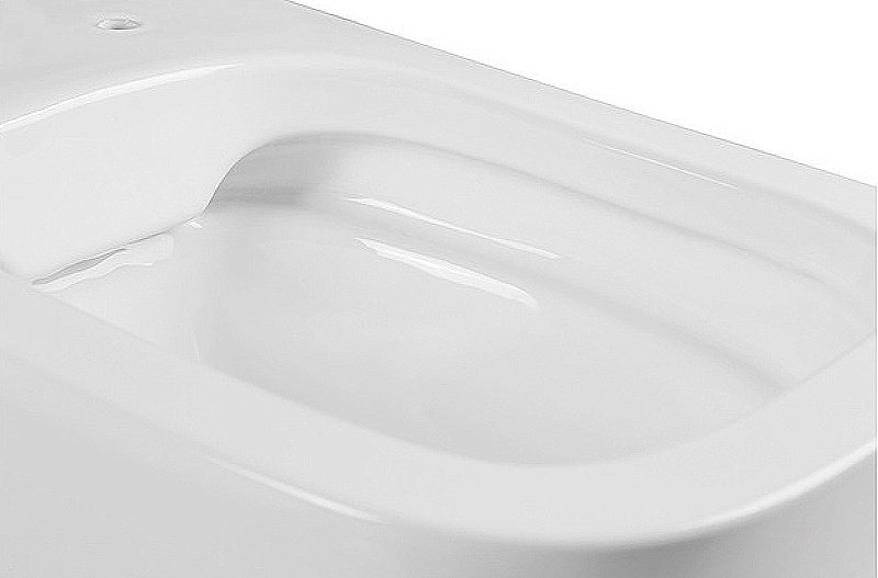 Унитаз подвесной Aquatek Лугано AQ2002-00 белый, с крышкой микролифт, безободковый купить в интернет-магазине Sanbest