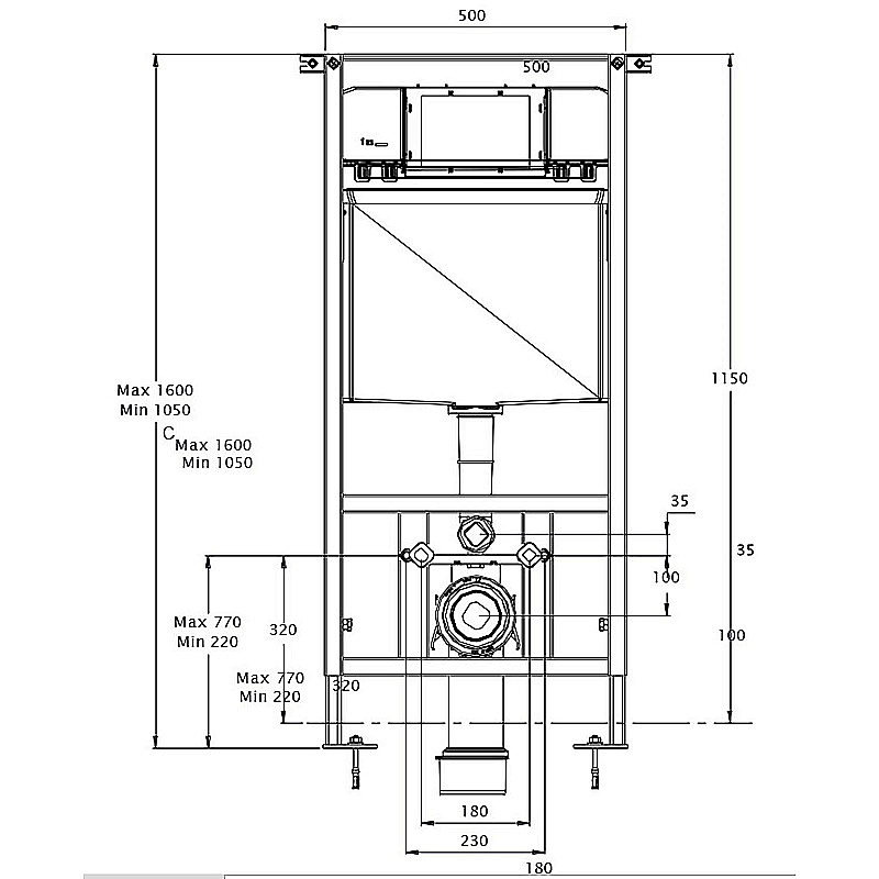 Инсталляция для унитаза Azario AZ-8010-1000 купить в интернет-магазине сантехники Sanbest