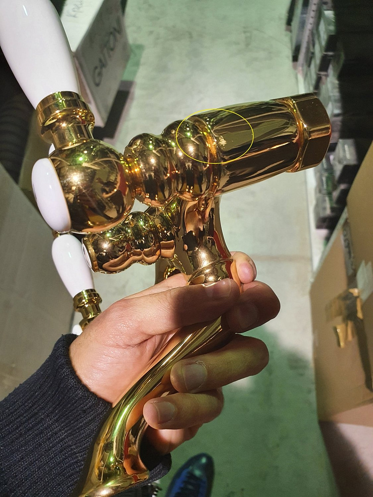 Смеситель для ванны Gattoni Vivaldi Lever 1300613D0oro%% купить в интернет-магазине сантехники Sanbest