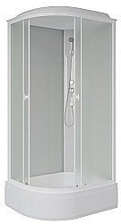 Душевая кабина Niagara Promo 100х70 P100/70/26R/MT стекло матовое/профиль белый правая купить в интернет-магазине сантехники Sanbest