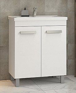 Тумба с раковиной Vigo Nova 700 белая для ванной в интернет-магазине Sanbest