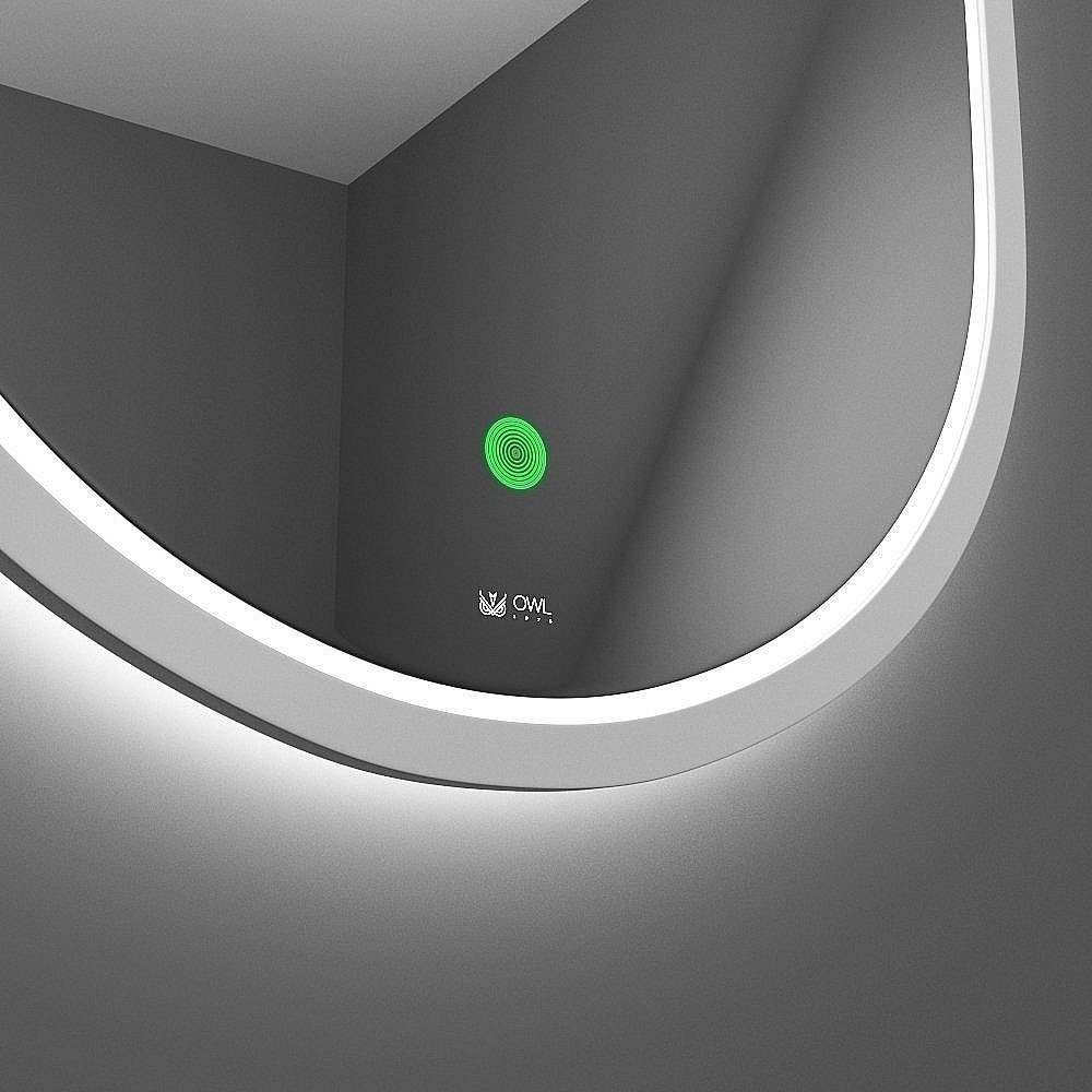Зеркало с LED подсветкой Owl 1975 Langas 40 в ванную от интернет-магазине сантехники Sanbest