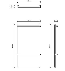Полотенцесушитель Black&White Moon U907 купить в интернет-магазине сантехники Sanbest