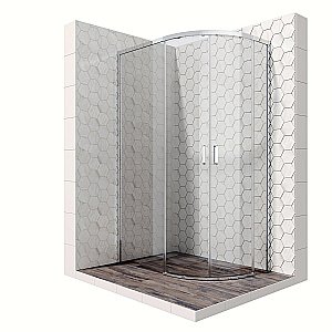 Душевой уголок Ambassador Queen 11011103 80x120 стекло прозрачное/профиль хром купить в интернет-магазине Sanbest