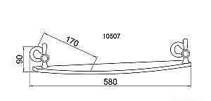 Полка Boheme Chiaro 10507 купить в интернет-магазине сантехники Sanbest