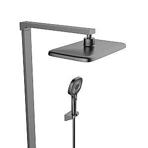 Душевая система Vincea Inspire VSFS-3I13TGM вороненая сталь купить в интернет-магазине сантехники Sanbest