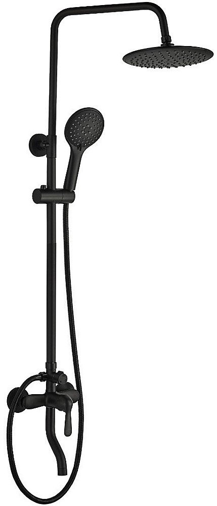 Душевая система Boch Mann ECO Black BM8825 черная купить в интернет-магазине сантехники Sanbest