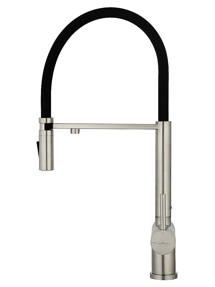 Смеситель для кухни WONZON & WOGHAND WW-88458009-BN брашированный никель купить в интернет-магазине сантехники Sanbest