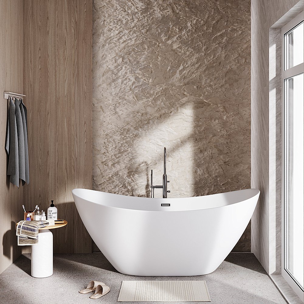 Ванна акриловая Grossman Galaxy GR-2103M 180x77 белая матовая купить в интернет-магазине Sanbest