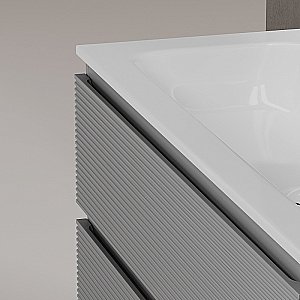 Тумба с раковиной Sancos Folk 120 FL120ES Ergraut soft для ванной в интернет-магазине Sanbest