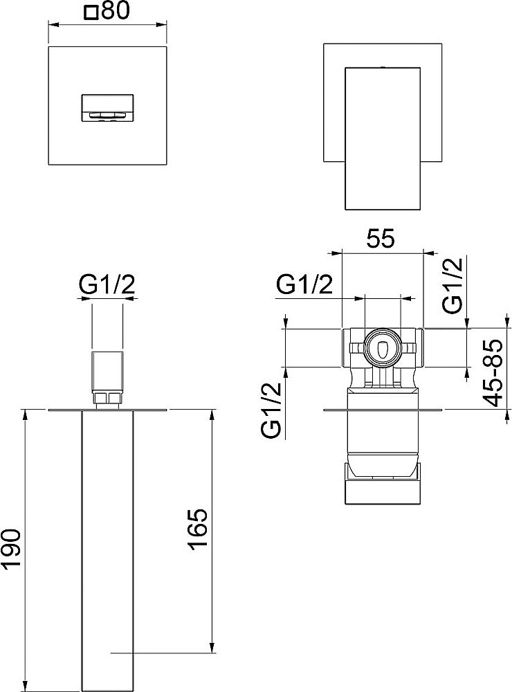 Смеситель для раковины Webert Pegaso PE830606740 белый матовый купить в интернет-магазине сантехники Sanbest