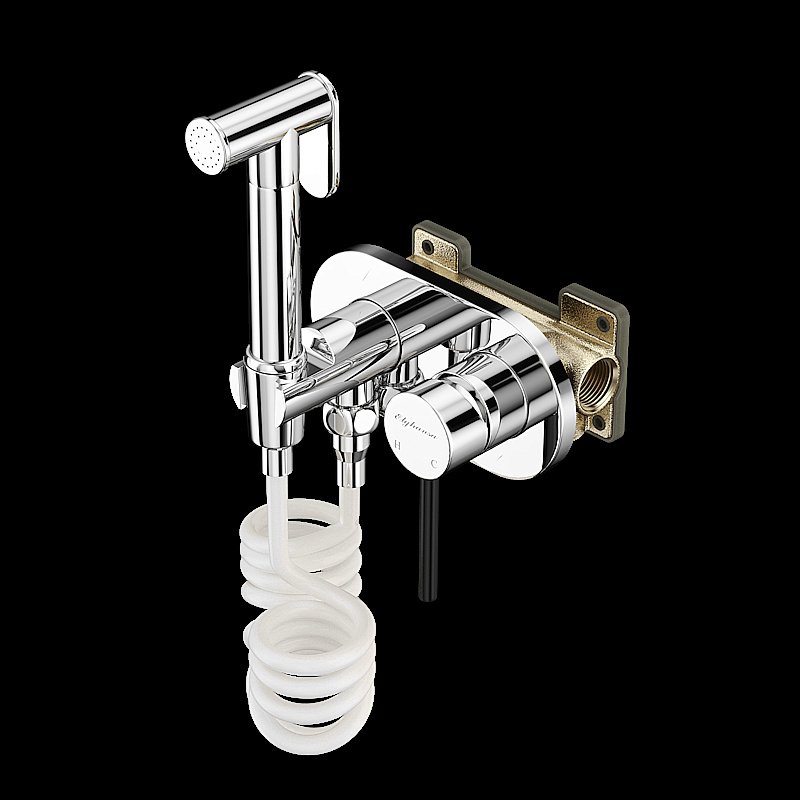 Гигиенический душ Elghansa 12R0827B (Set-53) хром купить в интернет-магазине сантехники Sanbest