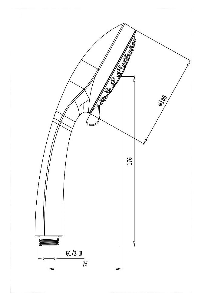 Душевая лейка Lemark LM0125C купить в интернет-магазине сантехники Sanbest