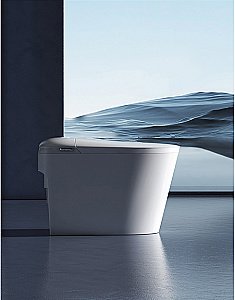 Унитаз приставной с функцией биде SantiLine SL-5036 белый, безободковый, с крышкой микролифт, слив торнадо купить в интернет-магазине Sanbest