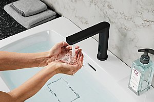 Смеситель для раковины Rush Tinos TI3732-12Black черный матовый купить в интернет-магазине сантехники Sanbest