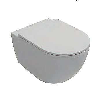 Унитаз подвесной Isvea VEA Rondo 10VA02002SV-2L белый матовый, безободковый купить в интернет-магазине Sanbest