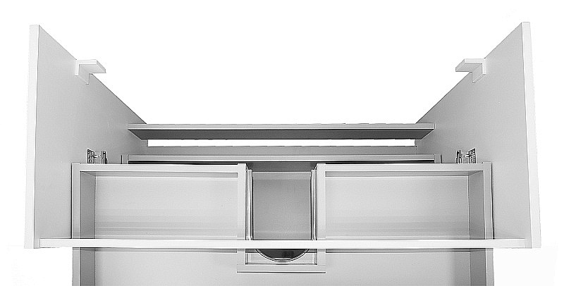 Тумба с раковиной Azario Ника 90Н CS00089956 белая для ванной в интернет-магазине Sanbest