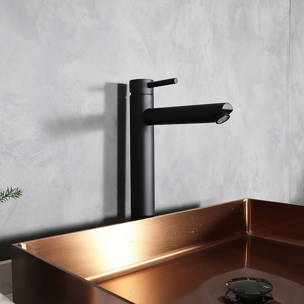 Смеситель для раковины Gid Berlin SS080-BM-D черный матовый купить в интернет-магазине сантехники Sanbest