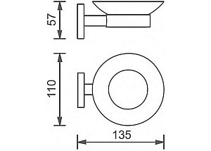 Мыльница Aquanet 4585MB купить в интернет-магазине сантехники Sanbest