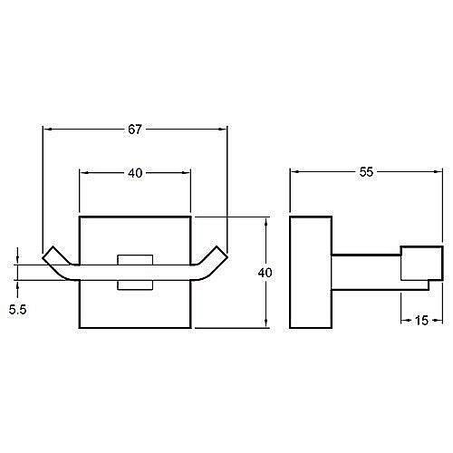 Крючок Jacob Delafon MECANIQUE E77867-CP купить в интернет-магазине сантехники Sanbest