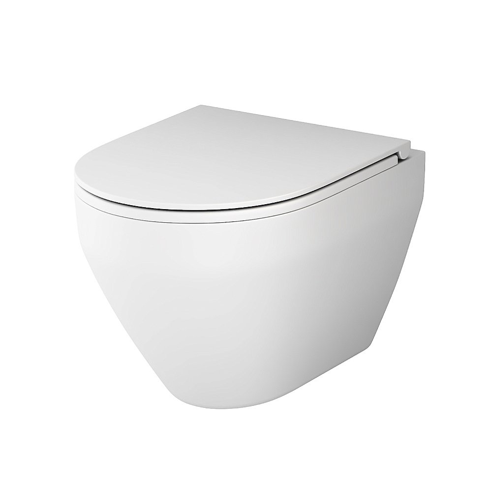 Унитаз подвесной AM.PM Spirit V2.0 C701700MWSC белый матовый, безободковый купить в интернет-магазине Sanbest