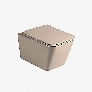 Унитаз Vincea Q-Line VT1-12MC безободковый, с крышкой микролифт, капучино матовый купить в интернет-магазине Sanbest